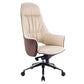 Rotatable Office Chair Metal Frame Leather Desk Chair for Home and Office