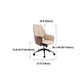 Rotatable Office Chair Metal Frame Leather Desk Chair for Home and Office