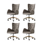 Mid Back Task Chair Steel Frame Rotatable Sponge Office Chair