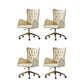Mid Back Task Chair Steel Frame Rotatable Sponge Office Chair