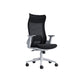 Black High Back Task Chair Nylon Frame Rotatable Mesh Office Chair 1 Piece White Clearhalo 'furn' 'furn_office_chair' 'Furniture' 'Office Chairs' 'Office Furniture' 'office_chair' 5591806