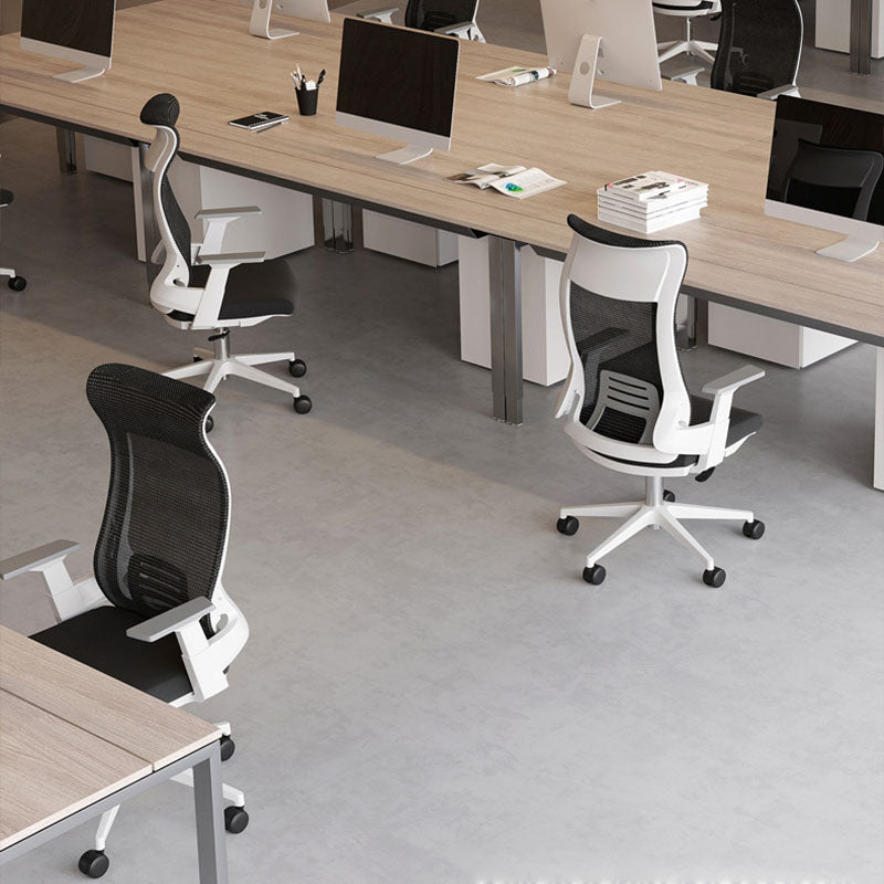Black High Back Task Chair Nylon Frame Rotatable Mesh Office Chair Clearhalo 'furn' 'furn_office_chair' 'Furniture' 'Office Chairs' 'Office Furniture' 'office_chair' 5591810