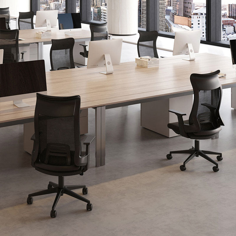 Black High Back Task Chair Nylon Frame Rotatable Mesh Office Chair Clearhalo 'furn' 'furn_office_chair' 'Furniture' 'Office Chairs' 'Office Furniture' 'office_chair' 5591811