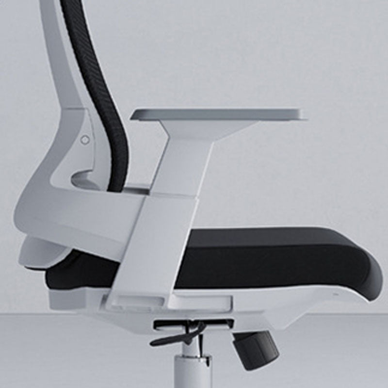 Black High Back Task Chair Nylon Frame Rotatable Mesh Office Chair Clearhalo 'furn' 'furn_office_chair' 'Furniture' 'Office Chairs' 'Office Furniture' 'office_chair' 5591816