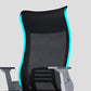Black High Back Task Chair Nylon Frame Rotatable Mesh Office Chair Clearhalo 'furn' 'furn_office_chair' 'Furniture' 'Office Chairs' 'Office Furniture' 'office_chair' 5591820