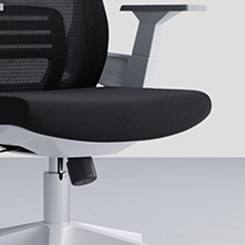 Black High Back Task Chair Nylon Frame Rotatable Mesh Office Chair Clearhalo 'furn' 'furn_office_chair' 'Furniture' 'Office Chairs' 'Office Furniture' 'office_chair' 5591822