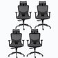 Chaise de bureau rotative en maille avec dossier haut noir, chaise de travail avec roulettes