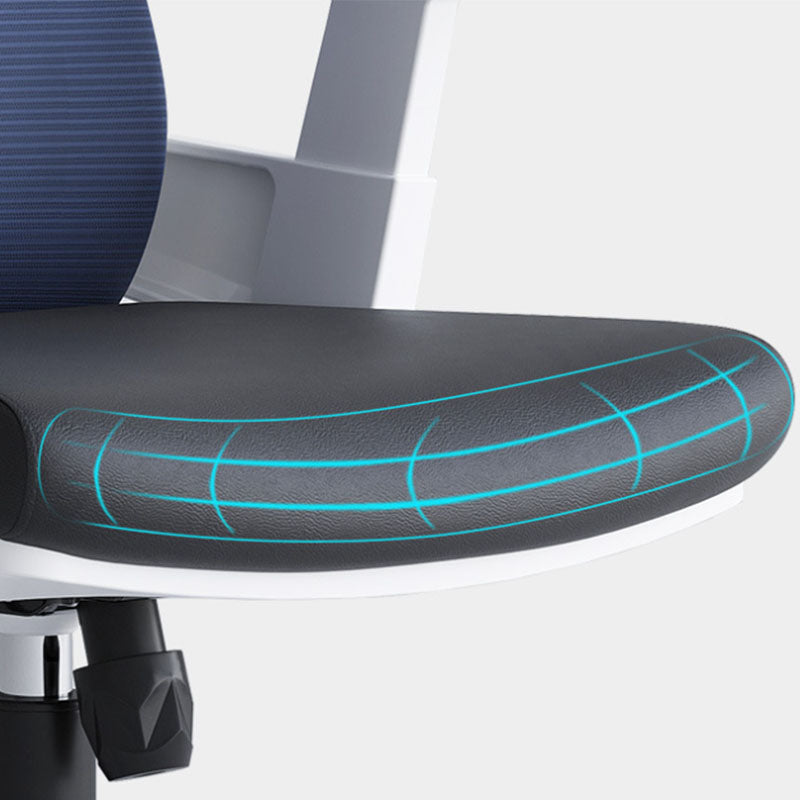 Sedia da task posteriore ad alta sedia da ufficio regolabile a rete con ruote