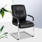 Mid Back Task Chair Black Leather Fixed Arm Office Chair with Steel Base Clearhalo 'furn' 'furn_office_chair' 'Furniture' 'Office Chairs' 'Office Furniture' 'office_chair' 5591921