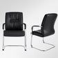 Mid Back Task Chair Black Leather Fixed Arm Office Chair with Steel Base Clearhalo 'furn' 'furn_office_chair' 'Furniture' 'Office Chairs' 'Office Furniture' 'office_chair' 5591932