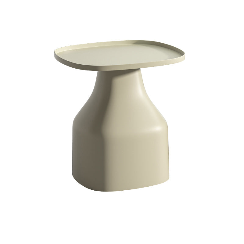 Moderne plastic nachttafel ronde niet-opslag 18 inch h bed nachtkastje