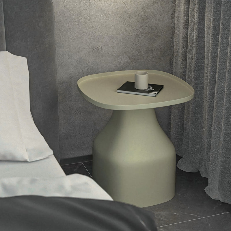 Moderne plastic nachttafel ronde niet-opslag 18 inch h bed nachtkastje