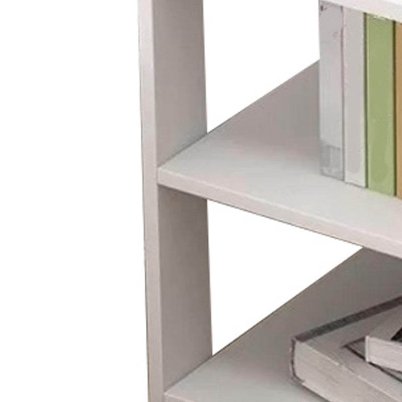 Imitazione in legno comodino aperto ripiano moderno incluso tavolo da notte