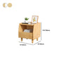 Solid Wood Night Table Modern 20 Inch H 1-Drawer Open Storage Nightstand with Legs Clearhalo 'Bedroom Furniture' 'furn' 'furn_night_stand' 'Furniture' 'night_stand' 'Nightstands' 5592081