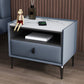 Modern 20 inch H Nightstand Open opbergsteen Top 1-ladjes benen inbegrepen nachttafel