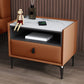 Modern 20 inch H Nightstand Open opbergsteen Top 1-ladjes benen inbegrepen nachttafel