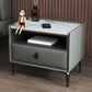 Nightstand HOP de 20 pouces moderne Horaire de rangement en pierre 1 Les jambes de tirage incluent la table de nuit