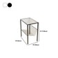 Modern Glass Top Night Table Open Storage 1-Shelf 23 Inch H Nightstand Clearhalo 'Bedroom Furniture' 'furn' 'furn_night_stand' 'Furniture' 'night_stand' 'Nightstands' 5592112