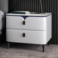 Modern Stone Top Top a 2-Drawer Storage da 18 pollici H Tavolo da notte con gambe