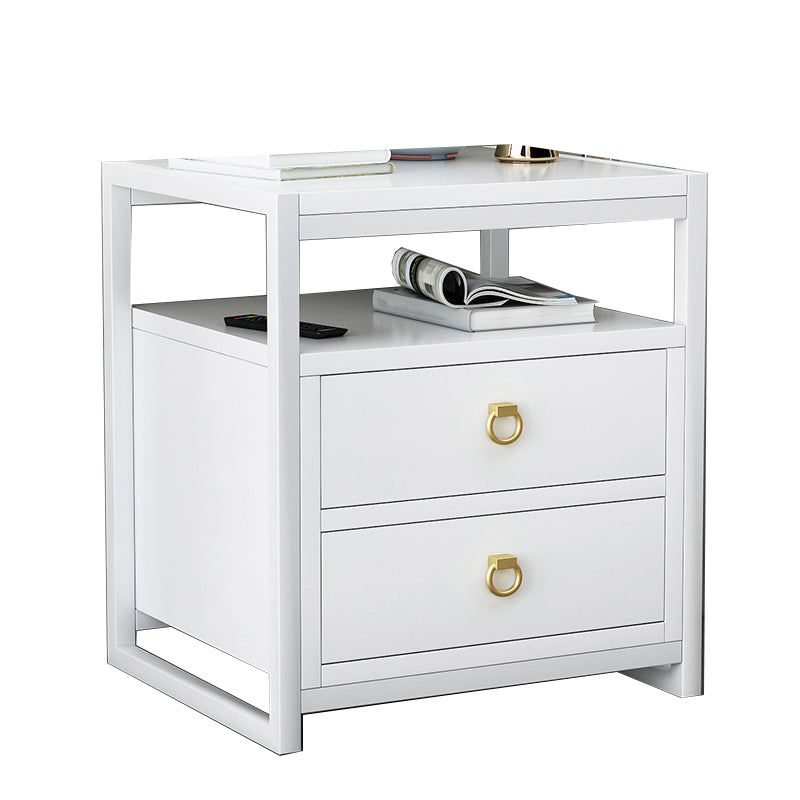 18 pouces H Nightand Imitation Imitation Wood Dather Storage Modern Night Table