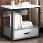 Modern Drawer Storage Nightstand 20 Inch H Imitation Wood Shelf Included Night Table Grey 1 Clearhalo 'Bedroom Furniture' 'furn' 'furn_night_stand' 'Furniture' 'night_stand' 'Nightstands' 5592184