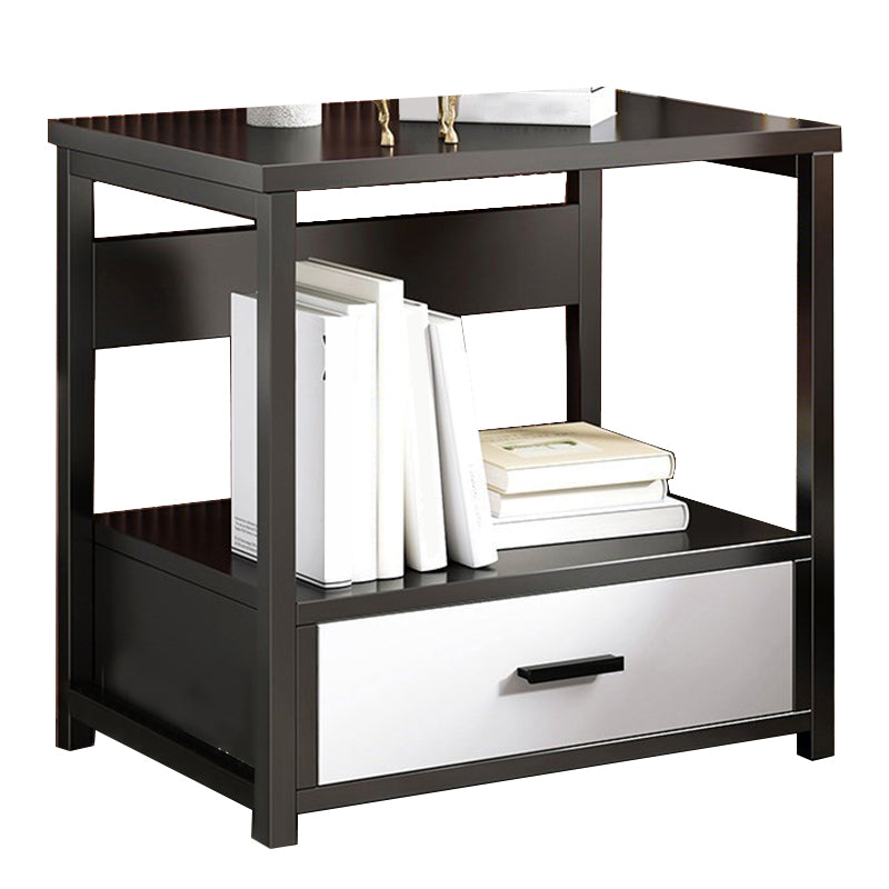 Modern Drawer Storage Nightstand 20 Inch H Imitation Wood Shelf Included Night Table Clearhalo 'Bedroom Furniture' 'furn' 'furn_night_stand' 'Furniture' 'night_stand' 'Nightstands' 5592186