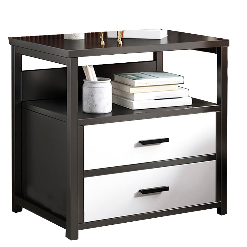 Modern Drawer Storage Nightstand 20 Inch H Imitation Wood Shelf Included Night Table Clearhalo 'Bedroom Furniture' 'furn' 'furn_night_stand' 'Furniture' 'night_stand' 'Nightstands' 5592190