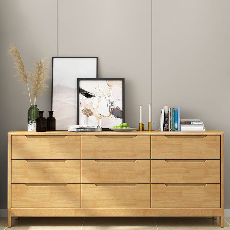 Contemporary Solid Wood Storage Chest Matte Finish Bedroom Dresser Clearhalo 'Bedroom Furniture' 'Dressers & Chests' 'dressers_chests' 'furn' 'furn_dressers_chests' 'Furniture' 5592261