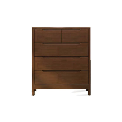 Contemporary Solid Wood Storage Chest Matte Finish Bedroom Dresser 31"L x 16"W x 37"H Nut-Brown Clearhalo 'Bedroom Furniture' 'Dressers & Chests' 'dressers_chests' 'furn' 'furn_dressers_chests' 'Furniture' 5592269