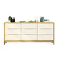 Contemporary Solid Wood Storage Chest Matte Finish Bedroom Dresser 59"L x 16"W x 30"H Natural Wood White Clearhalo 'Bedroom Furniture' 'Dressers & Chests' 'dressers_chests' 'furn' 'furn_dressers_chests' 'Furniture' 5592285