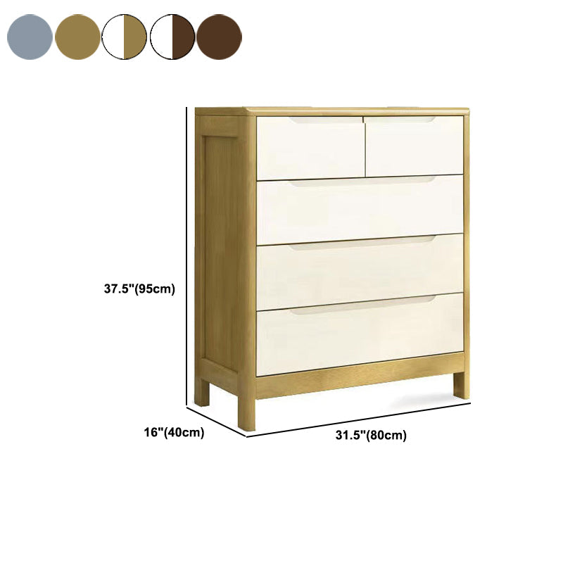 Contemporary Solid Wood Storage Chest Matte Finish Bedroom Dresser Clearhalo 'Bedroom Furniture' 'Dressers & Chests' 'dressers_chests' 'furn' 'furn_dressers_chests' 'Furniture' 5592291