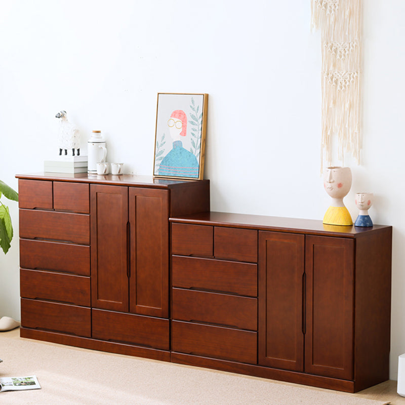 Traditionele vaste houten opbergkast slaapkamer matte afwerking dressoir