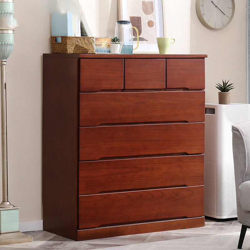 Traditionele vaste houten opbergkast slaapkamer matte afwerking dressoir