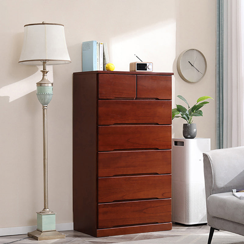 Traditionele vaste houten opbergkast slaapkamer matte afwerking dressoir