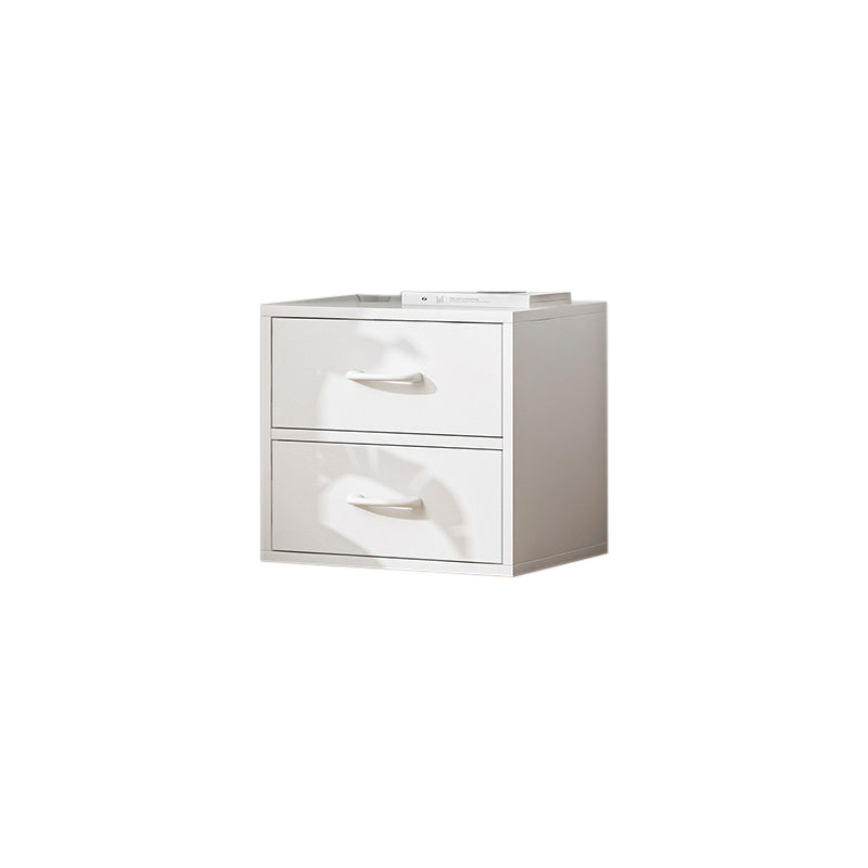 Contemporary Matte Finish Dresser Bedroom Wood Storage Chest 19"L x 12"W x 15"H White Clearhalo 'Bedroom Furniture' 'Dressers & Chests' 'dressers_chests' 'furn' 'furn_dressers_chests' 'Furniture' 5592456