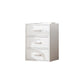 Contemporary Matte Finish Dresser Bedroom Wood Storage Chest 19"L x 12"W x 22"H White Clearhalo 'Bedroom Furniture' 'Dressers & Chests' 'dressers_chests' 'furn' 'furn_dressers_chests' 'Furniture' 5592461