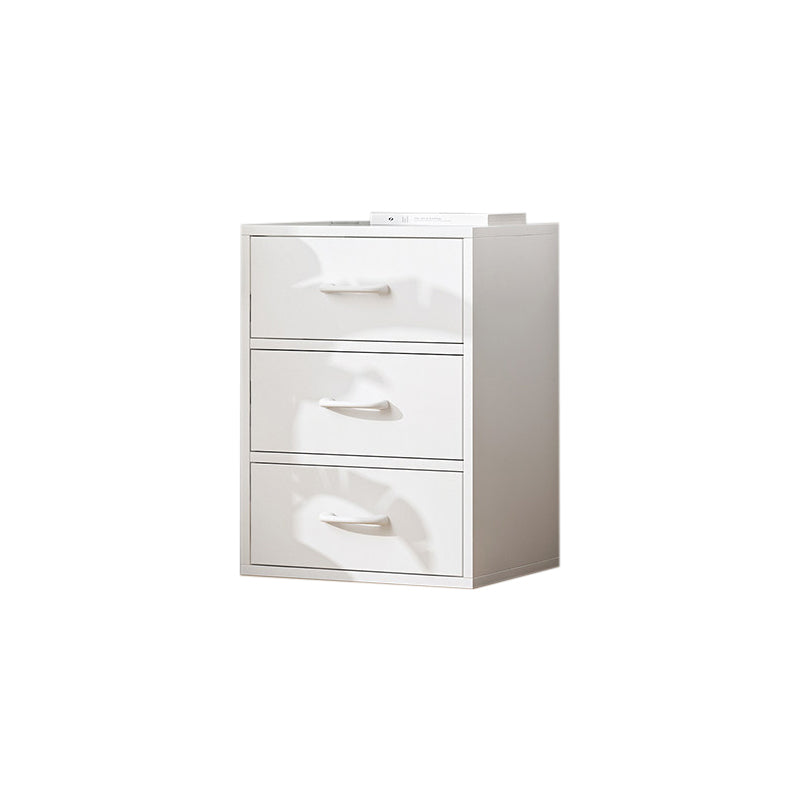 Contemporary Matte Finish Dresser Bedroom Wood Storage Chest 19"L x 12"W x 22"H White Clearhalo 'Bedroom Furniture' 'Dressers & Chests' 'dressers_chests' 'furn' 'furn_dressers_chests' 'Furniture' 5592461