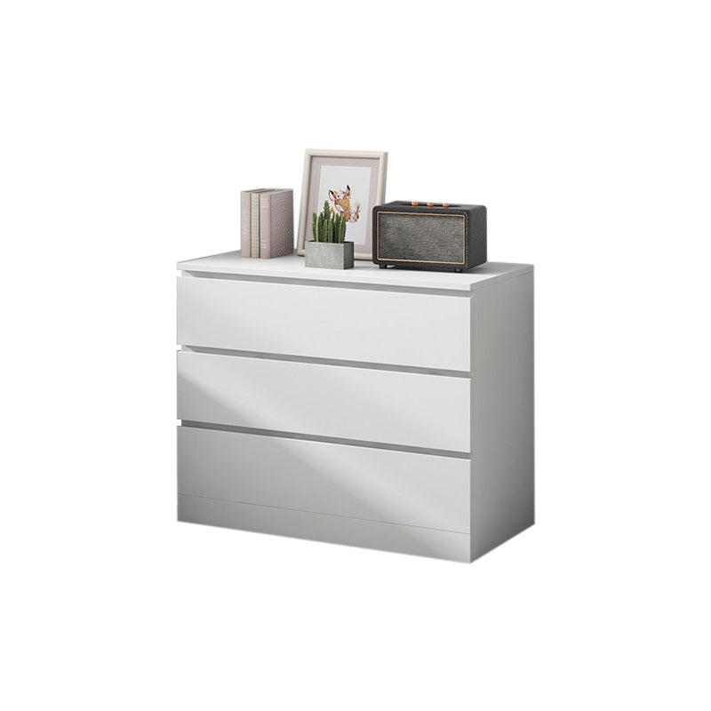 Contemporary Matte Finish Dresser Bedroom Wood Storage Chest 23.5"L x 13"W x 25"H White Clearhalo 'Bedroom Furniture' 'Dressers & Chests' 'dressers_chests' 'furn' 'furn_dressers_chests' 'Furniture' 5592485