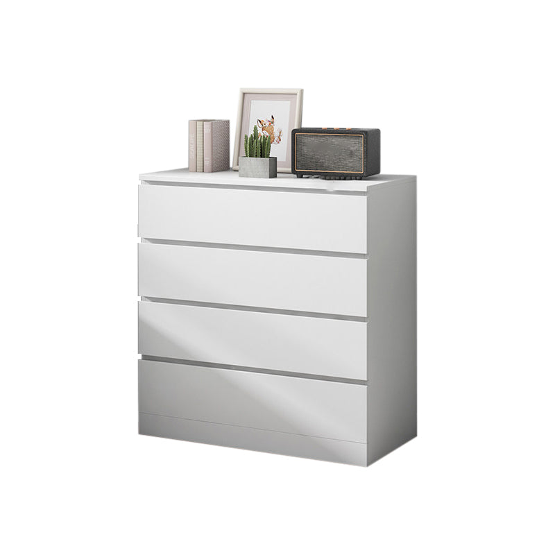 Contemporary Matte Finish Dresser Bedroom Wood Storage Chest 23.5"L x 13"W x 32"H White Clearhalo 'Bedroom Furniture' 'Dressers & Chests' 'dressers_chests' 'furn' 'furn_dressers_chests' 'Furniture' 5592487