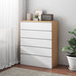 Contemporary Matte Finish Dresser Bedroom Wood Storage Chest 23.5"L x 13"W x 39"H Natural Wood White Clearhalo 'Bedroom Furniture' 'Dressers & Chests' 'dressers_chests' 'furn' 'furn_dressers_chests' 'Furniture' 5592490