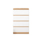 Contemporary Chest Wood Vertical Chest with Drawers for Home/Office