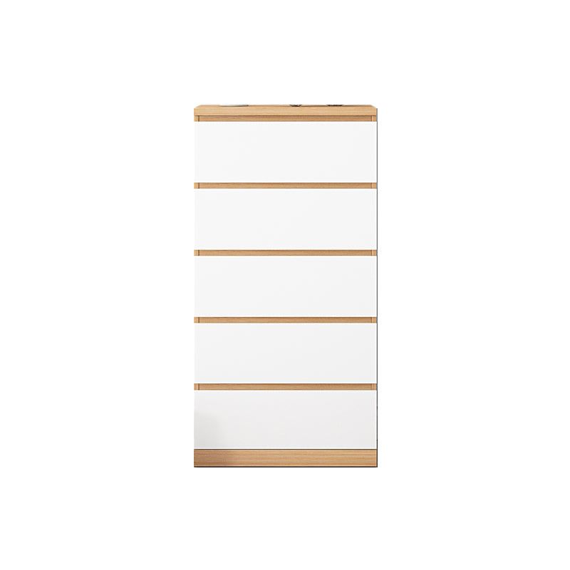 Contemporary Chest Wood Vertical Chest with Drawers for Home/Office