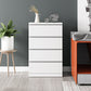Contemporary Chest Wood Vertical Chest with Drawers for Home/Office