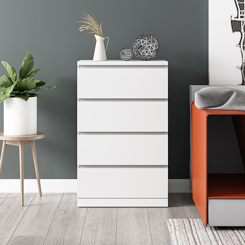 Contemporary Chest Wood Vertical Chest with Drawers for Home/Office