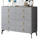 Contemporary Vertical Chest Wood Chest with Drawers for Bedroom 47"L x 16"W x 35"H Grey Clearhalo 'Bedroom Furniture' 'Dressers & Chests' 'dressers_chests' 'furn' 'furn_dressers_chests' 'Furniture' 5592591