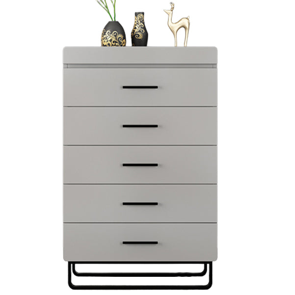 Contemporary Vertical Chest Wood Chest with Drawers for Bedroom 21"L x 16"W x 33"H Grey Clearhalo 'Bedroom Furniture' 'Dressers & Chests' 'dressers_chests' 'furn' 'furn_dressers_chests' 'Furniture' 5592595