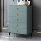 Contemporary Vertical Chest Wood Chest with Drawers for Bedroom 28"L x 16"W x 41"H Green Clearhalo 'Bedroom Furniture' 'Dressers & Chests' 'dressers_chests' 'furn' 'furn_dressers_chests' 'Furniture' 5592599