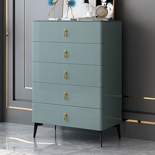 Contemporary Vertical Chest Wood Chest with Drawers for Bedroom 28"L x 16"W x 41"H Green Clearhalo 'Bedroom Furniture' 'Dressers & Chests' 'dressers_chests' 'furn' 'furn_dressers_chests' 'Furniture' 5592599