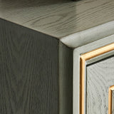 Cassa della parte superiore del legno Boho con cassa con cassetti per camera da letto