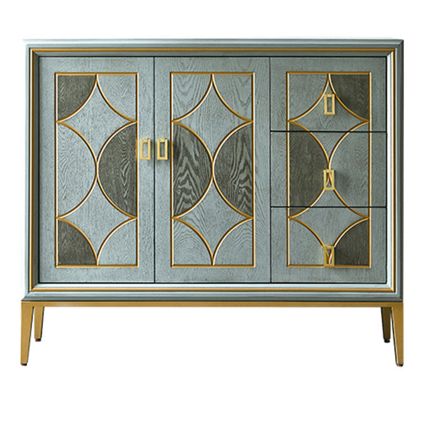 Boho houten bovenste kist met benen borst met laden voor slaapkamer